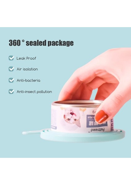 No.5 Tarzı Pet Kutular Evrensel Silikon Mühürlü Kapak Yeniden Kullanılabilir Taze Tutmak Kapak Besleme Kaşığı Set Konserve Kaşık Konserve Açacağı Köpek Kedi Islak Mama (Yurt Dışından) modelleri