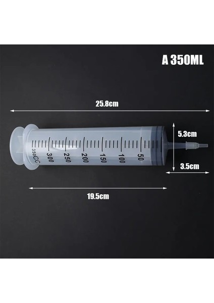 B Tarzı ml Plastik Şırınga Büyük Kapasiteli Şırınga Şeffaf Yeniden Kullanılabilir Steril Ölçme Enjeksiyon Şırınga Besin Hidroponik (Yurt Dışından) modelleri