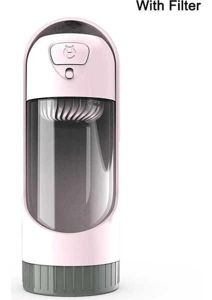 Filtre P Stili ile Taşınabilir Pet Köpek Su Şişesi 300ML Küçük Orta Büyük Köpekler Için Içme Kabı Besleme Su Sebili Kedi Köpekler Açık Şişeler (Yurt Dışından)