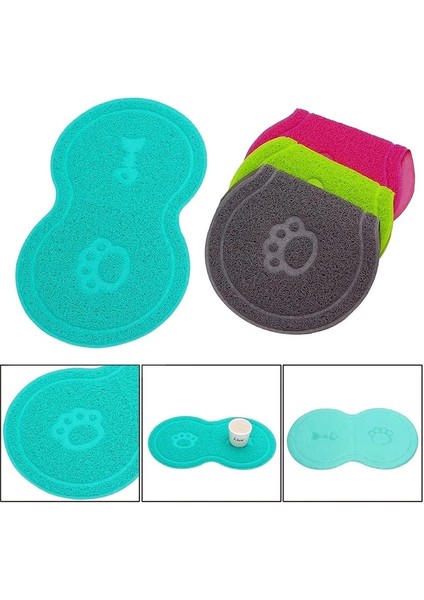 Gri Stil Pet Besleme Mat Köpek Kedi Yeme Içme Kase Pedi Su Geçirmez Pet Kum Mat Köpek Su Gıda Bulaşık Tepsisi Pet Için Pvc Besleme Placemat (Yurt Dışından) fiyatları