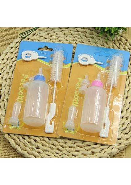 Rastgele Stil Mini Köpek Kedi Şişe Pet Besleme Suyu Alet Takımı Temizleme Fırçası Değiştirme Meme Delik Açıcı Kedi Yavrusu Yavru Totoro Tavşan (Yurt Dışından) modelleri