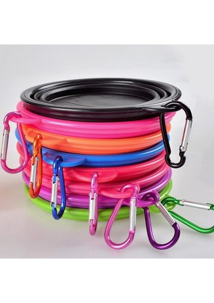 Mavi - 4 Stil 12.8x5.5cm L Büyük Katlanabilir Köpek Pet Katlanır Silikon Kase Açık Seyahat Taşınabilir Köpek Mama Kabı Besleyici Çanak Kase (Yurt Dışından) fiyatları
