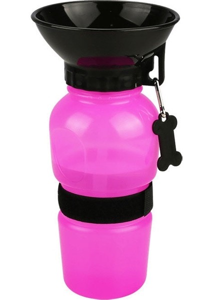 Pembe Tarzı 500 ml Köpek Pet Içme Şişe Kedi Besleme Kase Taşınabilir Köpek Su Sebili Sıkmak Şişe Seyahat Için Pet Malzemeleri Açık (Yurt Dışından)