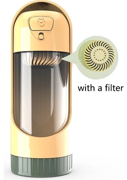 STYLE2YELLOW Filtre Stili 300ML Taşınabilir Köpek Su Şişesi Pet Köpek Kabak Tiryakisi Için Kase Waterer Besleyici Seyahat Köpek Içme Açık Dağıtıcı Aksesuarları (Yurt Dışından)