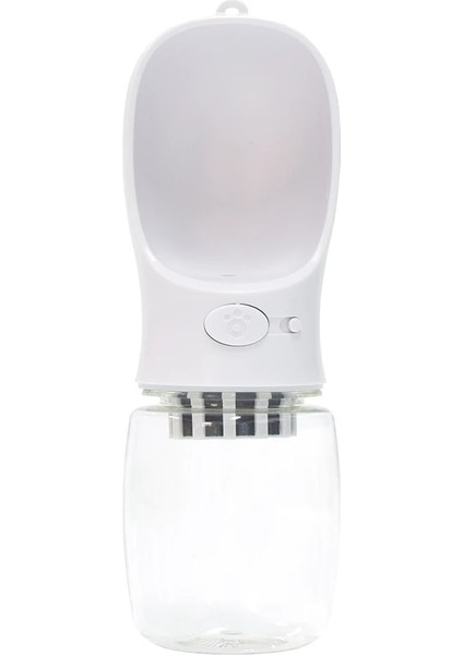 Fliter Tarzı Beyaz 550ML ml Sızdırmaz Taşınabilir Pet Su Şişesi, Yürüyüş Için Büyük Köpek Su Besleyici, Yavru Kedi Seyahat Su Şişesi (Yurt Dışından)