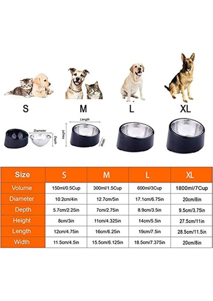 Yeşil Stil S 150ML-0.5CUP Ücretsiz Özelleştirilmiş Evcil Hayvan Adı Evcil Hayvan Malzemeleri Pet Kaseler Karışıklık Ücretsiz Köpekler ve Kediler Için 15 Derece Eğimli Kase Lcup Siyah (Yurt Dışından) indirimleri