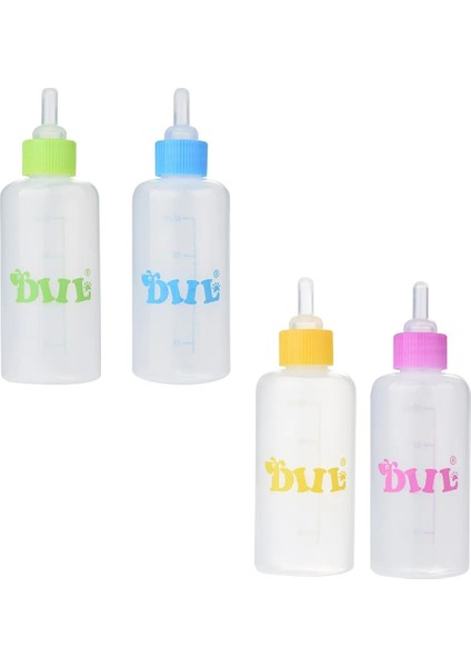 Sarı Stil Pet Kedi Köpek Süt Şişesi Pet Köpek Yavrusu Bebek Hayvan Biberon Hemşirelik Seti 60ML Çevre Dostu Plastik Şişe (Yurt Dışından)