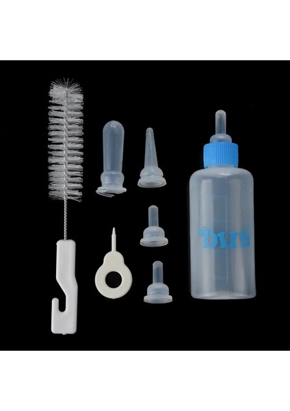 Sarı Stil Pet Kedi Köpek Süt Şişesi Pet Köpek Yavrusu Bebek Hayvan Biberon Hemşirelik Seti 60ML Çevre Dostu Plastik Şişe (Yurt Dışından)