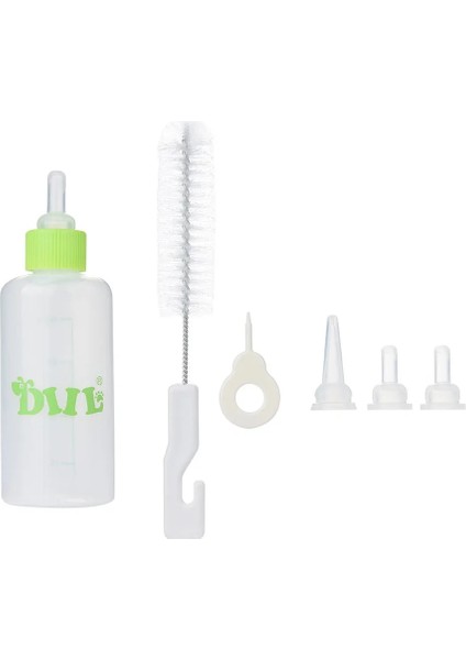 Sarı Stil Pet Kedi Köpek Süt Şişesi Pet Köpek Yavrusu Bebek Hayvan Biberon Hemşirelik Seti 60ML Çevre Dostu Plastik Şişe (Yurt Dışından)