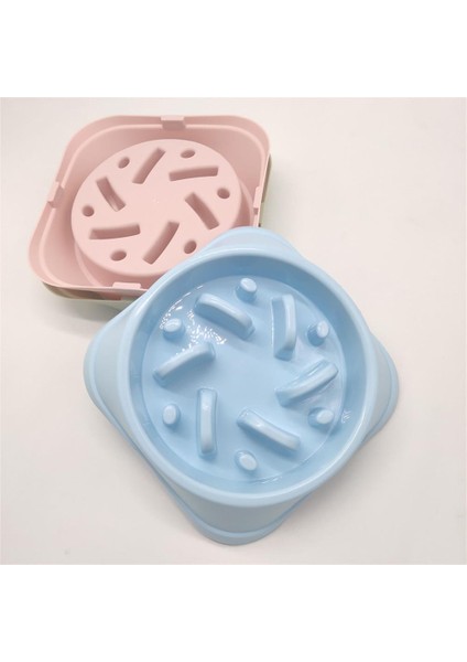 Pembe 5 Tarzı Resimlerin Gösterdiği Gibi Pet Besleyici Yavru Kedi Anti-Boğulma Plastik Besleme Gıda Kase Plakası Evcil Köpek Yavaş Yavaş Kaseler Taşınabilir Pratik Kase (Yurt Dışından)