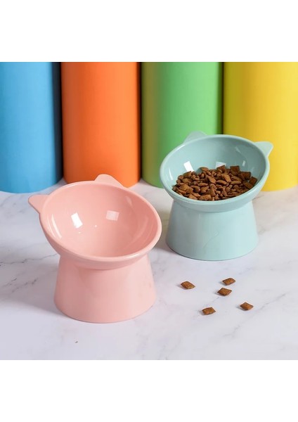No.3 Tarzı 45° Boyun Koruyucu Kedi Kase Yüksek Ayak Köpek Kase Kedi Maması Su Kasesi Pp Malzeme Anti-Devrilme Binaural Pet Besleme Besleme Kasesi (Yurt Dışından) fırsatları