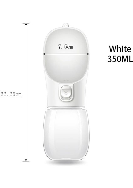 S Beyaz Şişe Stili Taşınabilir Pet Köpek Su Şişesi Seyahat Yavru Kedi Içme Kabı Açık Pet Su Sebili Besleyici Küçük Büyük Köpekler Için Pet Ürün (Yurt Dışından)