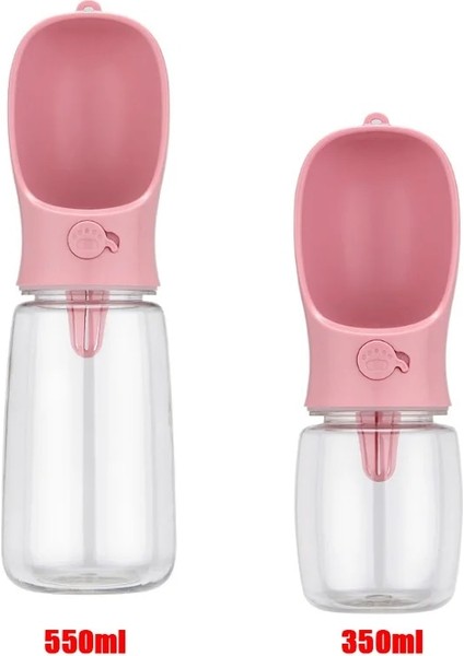 Pembe Tarzı 500ML Küçük Büyük Köpekler Için Taşınabilir Pet Su Şişesi Seyahat Yavru Kedi Içme Kabı Açık Malzemeleri Suministros Para Perros (Yurt Dışından)