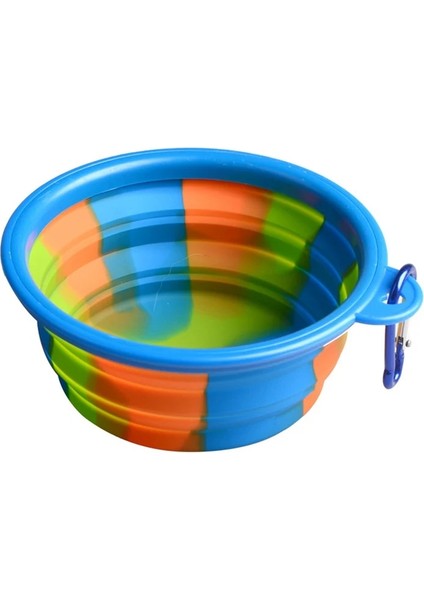 Mavi Stil S-13X9X5CM Katlanır Pet Köpek Su Mama Kasesi Küçük Köpekler Için Kamuflaj Yavru Köpek Kedi Kedi Besleme Kabı Şişe Pet Besleyici Comedero Perro (Yurt Dışından)