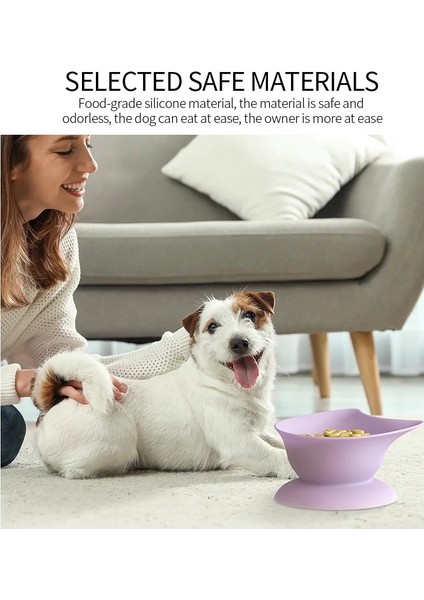 No.4 Tarzı Pet Mama Tepsisi Köpek Maması Havzası Yumuşak Silikon Alt Vantuz Su Geçirmez Kaymaz Sızdırmaz Su Kasesi Kedi ve Köpek Besleyiciler (Yurt Dışından) modelleri