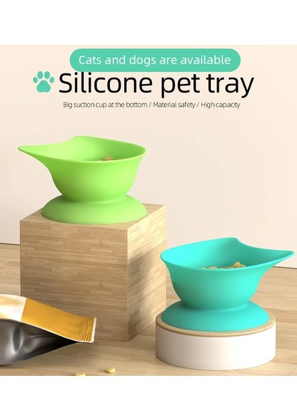 No.4 Tarzı Pet Mama Tepsisi Köpek Maması Havzası Yumuşak Silikon Alt Vantuz Su Geçirmez Kaymaz Sızdırmaz Su Kasesi Kedi ve Köpek Besleyiciler (Yurt Dışından) fırsatları