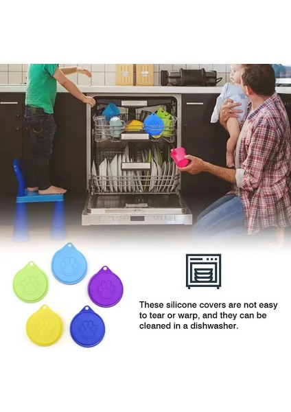 Et Pet Food Can Kapakları Taşınabilir Bpa Içermeyen Çoğu Köpek ve Kedi Maması Için Yeniden Kullanılabilir Teneke Kutu Kapakları Konserve Depolama Taze Tutma Kapağı (Yurt Dışından) fiyatları