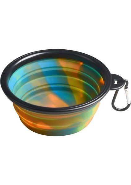 Siyah Stil S-13X9X5CM Katlanır Pet Köpek Su Mama Kasesi Küçük Köpekler Için Kamuflaj Yavru Köpek Kedi Kedi Besleme Kabı Şişe Pet Besleyici Comedero Perro (Yurt Dışından)