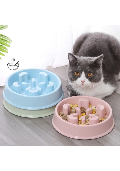 Yeşil Stil Yavaş Besleyici Köpek Kaseleri Yemekleri Şişirmeyi Durdur Köpek Maması Için Su Kasesi Köpek Kedi Kaymaz Yavaş Yeme Bulmaca Labirent Eğlenceli Pet Besleme Kasesi (Yurt Dışından) modelleri