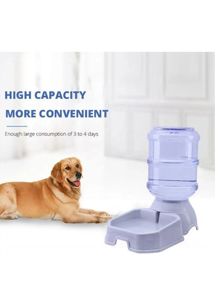 Mavi Kare Yemek Stili 3.8l Otomatik Pet Besleyiciler Köpek Kedi Içme Kabı Büyük Kapasiteli Su Maması Tutucu Köpekler Malzemeleri (Yurt Dışından) fiyatları