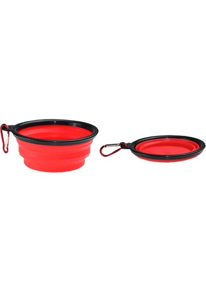Sıradan Kase-Kırmızı Tarzı Gosterildigi Gibi Pet Katlanabilir Yavaş Besleme Kase Köpek Pet Katlanır Silikon Kase Açık Seyahat Taşınabilir Köpek Mama Kabı Besleyici Çanak Kase (Yurt Dışından)