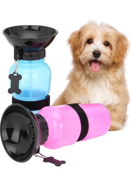 Pembe Tarzı 500ML Köpek Su Şişesi Suluk Köpekler Için Besleyici Köpek Kabak Taşınabilir Köpek Tiryakisi Waterer Squeeze Seyahat Pet Malzemeleri Yavru Chiens (Yurt Dışından) indirimleri