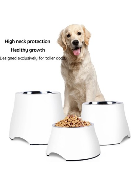 Beyaz Stil 4kg Içinde S Kaymaz Çift Kedi Kase Köpek Kase Uzun Ayaklar Evcil Hayvan Besleme Kedi Su Kasesi Kediler Için Gıda Köpekler Için Pet Kaseler Besleyici Ürün Malzemeleri (Yurt Dışından) fiyatları
