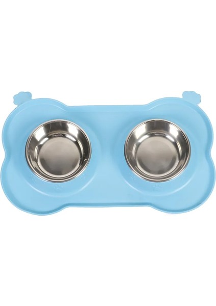Kırmızı Stil Nemli Yerleşimler Silikon Mat ile Çift Köpek Kase Dayanıklı Paslanmaz Çelik Su Gıda Besleyici Köpekler Kediler Için Pet Besleme Içme Kaseler (Yurt Dışından) modelleri