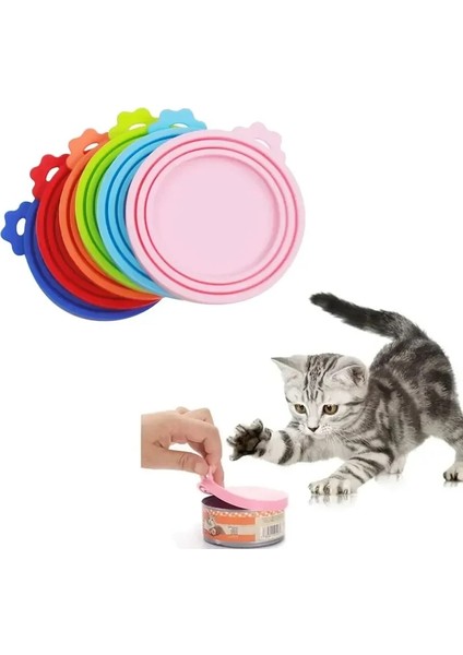 Sarı Stil Licone Pet Konserve Kapak Mühürlü Besleyiciler Gıda Can Kapak Yavru Köpek Kedi Depolama Üst Kapak Yeniden Kullanılabilir Kapak Pet Günlük Malzemeler (Yurt Dışından) fiyatları
