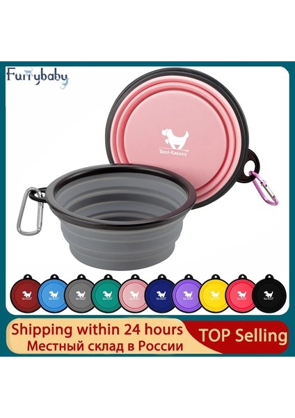 Pembe Stil 1000ML Furrybaby 350MLML Seyahat Için Katlanabilir Köpek Kaseleri Köpekler Için Taşınabilir Su Kasesi Kamp Için Pet Kedi Maması Kaseleri (Yurt Dışından) indirimleri