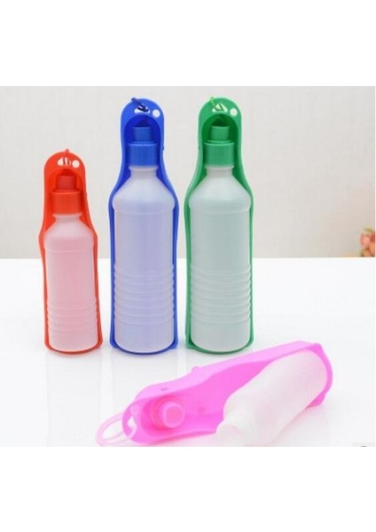 Kırmızı Stil 250 ml 250ML Açık Taşınabilir Pet Köpek Su Şişeleri Katlanabilir Tank Içme Tasarımı Seyahat Kase Besleme Dağıtıcı Su Şişesi (Yurt Dışından)