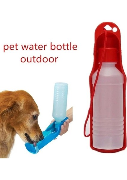 Kırmızı Stil 250 ml 250ML Açık Taşınabilir Pet Köpek Su Şişeleri Katlanabilir Tank Içme Tasarımı Seyahat Kase Besleme Dağıtıcı Su Şişesi (Yurt Dışından) fiyatları