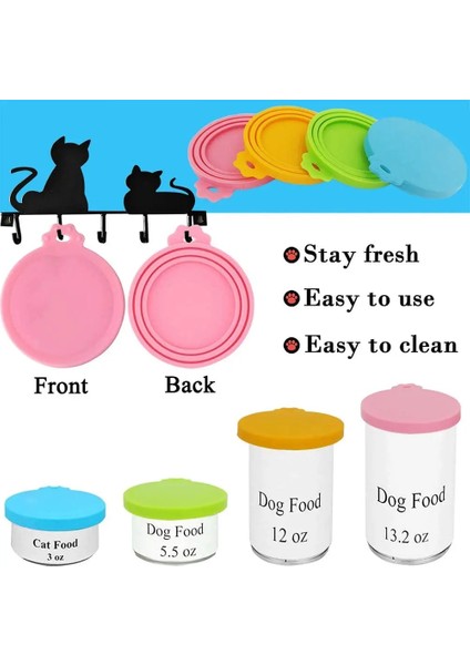 Sarı Stil Licone Pet Konserve Kapak Mühürlü Besleyiciler Gıda Can Kapak Yavru Köpek Kedi Depolama Üst Kapak Yeniden Kullanılabilir Kapak Pet Günlük Malzemeler (Yurt Dışından) fırsatları