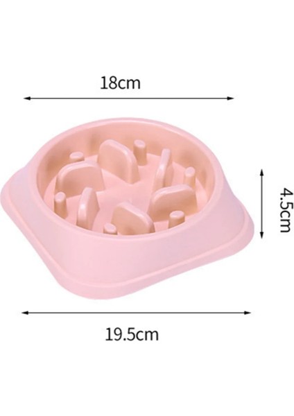 No.24 Tarzı Tek Boyut Pet Yavaş Yiyen Köpek Kasesi Yavaş Besleyici Köpek Maması Kasesi Sert Plastik Köpek Yavaş Besleyici Kedi Pet Besleyici Kaymaz Anti Yutkunma Besleyici Kase (Yurt Dışından) indirimleri
