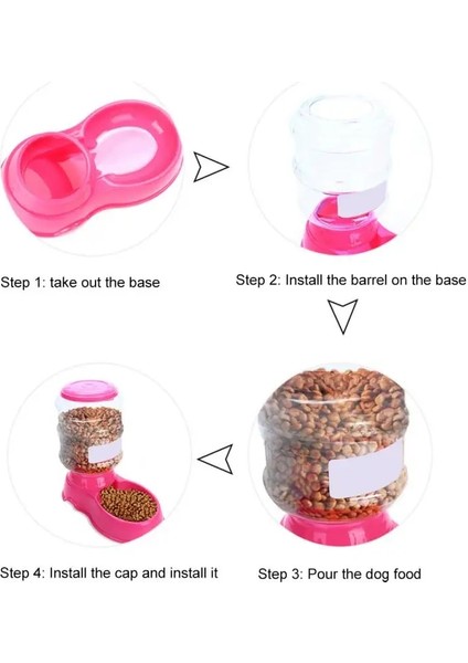 No.3 Tarzı L Beden 3.5l Pet Kedi Otomatik Besleyiciler Büyük Kapasiteli Kedi Köpek Su Çeşmesi Hayvanlar Için Plastik Şişe Besleme Kaseler Dağıtıcı (Yurt Dışından) fırsatları