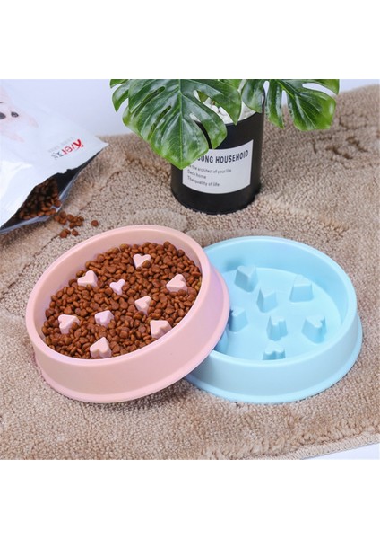 Mavi 2 Tarzı Resim Gösterdiği Gibi Kase Pet Konteyner Köpek Dze Köpek Kedi Maması Su Besleyici Yavaş Yemek Yemek Egzersiz Renkli Güzel Malzemeler (Yurt Dışından) modelleri
