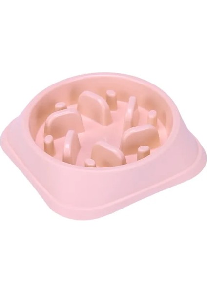 Pembe 1 Stil Resim Gösterdiği Gibi Kase Pet Konteyner Köpek Dze Köpek Kedi Maması Su Besleyici Yavaş Yemek Yemek Egzersiz Renkli Güzel Malzemeler (Yurt Dışından)