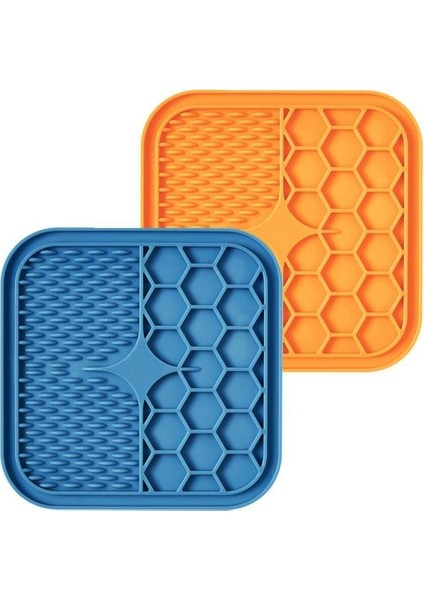 S Takım 15X15X1CM Stili Köpekler Kediler Için Mat Pet Yalama Pedi Yavaş Besleme Pedi Kedi Köpek Yalama Mat Pet Banyosu Oyalama Pedleri Silikon Dağıtıcı Köpek Yalama Mat (Yurt Dışından)