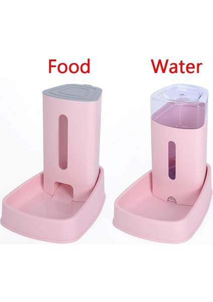 Pembe-B Tarzı Suçlu 2 Adet Kedi Besleme Kaseleri Köpek Otomatik Besleyiciler Için Köpek Su Sebili Dolma Şişesi Kedi Kasesi Besleme ve Içme (Yurt Dışından)