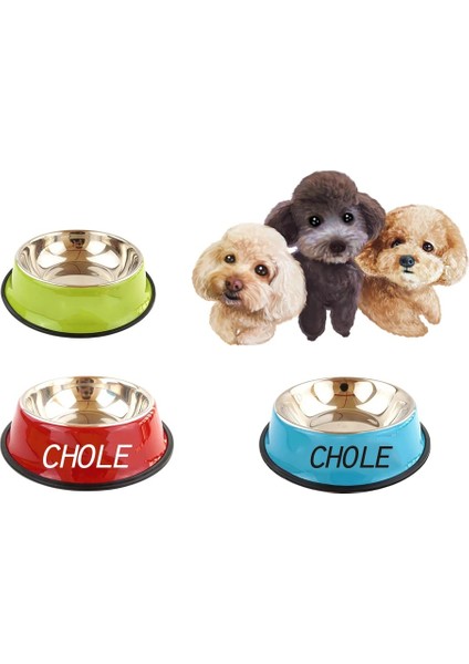 Kırmızı Stil 22 cm Kişiselleştirilmiş Adı Kedi Köpek Paslanmaz Çelik Renkli Pet Köpek Kedi Kase Kaymaz Dayanıklı Pet Kase Besleyici Besleme Köpek Suluk (Yurt Dışından) fiyatları
