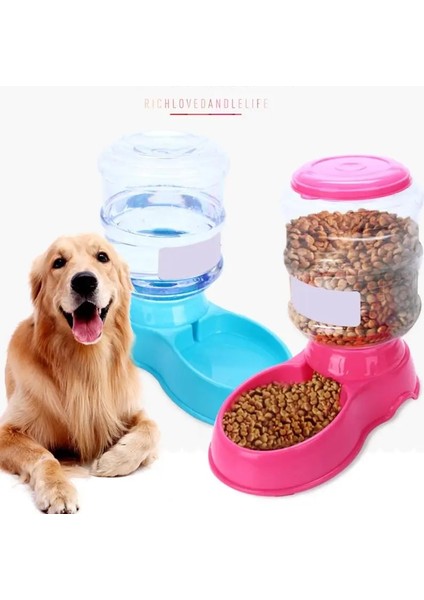 No.4 Tarzı L Beden 3.5l Pet Kedi Otomatik Besleyiciler Büyük Kapasiteli Kedi Köpek Su Çeşmesi Hayvanlar Için Plastik Şişe Besleme Kaseler Dağıtıcı (Yurt Dışından) fiyatları