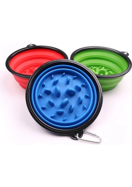 Yeşil Stil S-350ML 1l Seyahat Küçük Büyük Köpek Yavaş Gıda Kase Köpekler Için Toka ile Flodable Pet Besleyici Yavru Köpek Kedi Kaseler Evcil Hayvanlar Ürünleri Gamelle Chien (Yurt Dışından) fırsatları