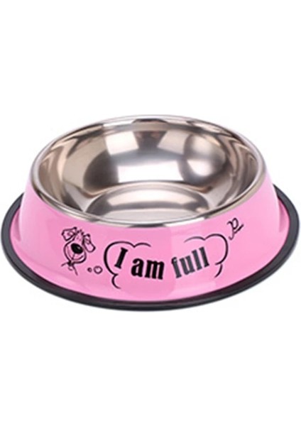 Çizgi Film Pembe Tarzı Xl 30CM 3 Stil Pet Besleme Kaseleri Paslanmaz Çelik Kaymaz Köpek Kase Köpekler Için Dayanıklı Anti-Sonbahar Kedi Yavrusu Besleyici Teddy Golden Retriever (Yurt Dışından)