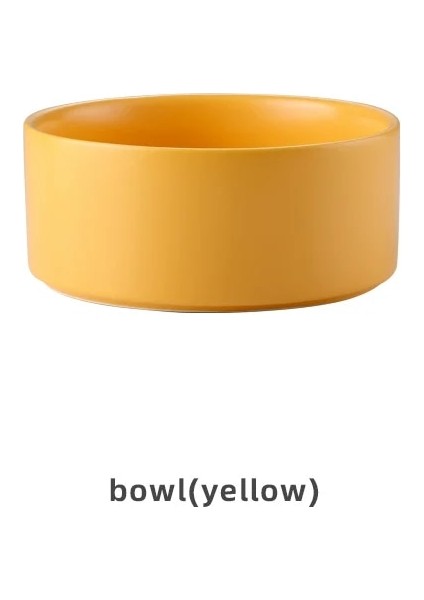 Sarı Kase Tarzı 400ML Küçük Kedi Pet Kedi Köpek Seramik Kase Yavru Kedi Köpekler Için Besleme Yemekleri Besleyici Su Sebili Su Şişesi Malzemeleri Ürünler # P007 (Yurt Dışından)