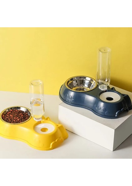 Yeşil Stil 2-In-1 Kedi Kase Su Sebili Otomatik Su Şişesi Pet Köpek Kedi Eğimli Gıda Kase Suluk ile Gıda Kabı Pet Besleyici (Yurt Dışından) fırsatları