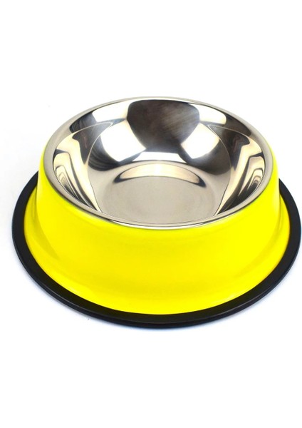 Sarı Stil Xl 30CM Kişiselleştirilmiş Adı Kedi Köpek Paslanmaz Çelik Renkli Pet Köpek Kedi Kase Kaymaz Dayanıklı Pet Kase Besleyici Besleme Köpek Suluk (Yurt Dışından)