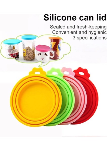 No.3 Tarzı Et Gıda Konserve Kapak Taze Tutma Silikon Kapak Pet Kedi Köpek Konserve Mühürlü Kapak Evrensel Sızdırmazlık Kapağı Ev Pet Malzemeleri (Yurt Dışından) indirimleri