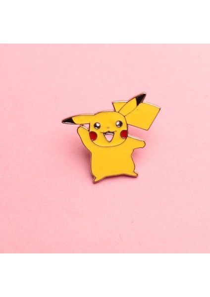 Pokemon Metal Broş-Rozet 4 lü Set