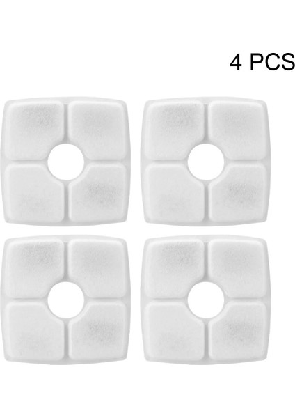 Kare 4 Adet Stil Kedi Su Içme Çeşmesi Için Yedek Filtreler Çiçek Pet Köpek Için Yuvarlak Çeşme Dispenser Değiştirildi Aktif Karbon Filtre (Yurt Dışından)