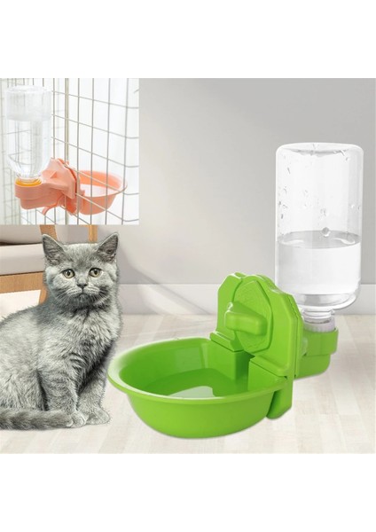 Beyaz Stil 16X11.8X17CM Pet Suluk Şişe Plastik Pet Içme Suyu Kase Dispenseri Çeşme Kafası Konteyner Dispenser Besleyici Asılı Su Isıtıcısı (Yurt Dışından) fırsatları